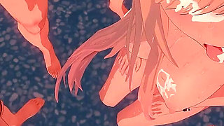 Marin Kitagawa Three Studs at a Beach Hideaway to Get a Sticky Bukkake