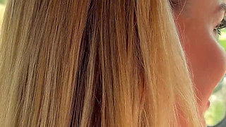 Crazy Blonde MILF Driver Picks Me up and Inhales My Balls in the Car