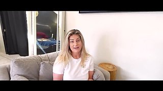 Clover Baltimore Hot Mom Blowjob & Creampie - Step Son Helps Divorced MILF in Bedroom