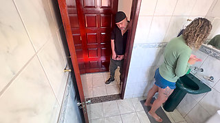 A Rubs Against His Step-sister in the Bathroom