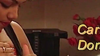 Ebony Babe From Germany Got Her Holes Used by Toys in the Kitchen