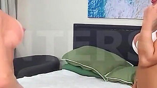 Three Girlfriends Fucked Threesome with Big Dick Friend