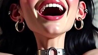 Super Skinny Girl in Bondage - Hairy Pussy & Armpits Desperate for Creampie