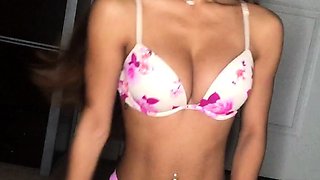 Blonde teen amateur teasing solo