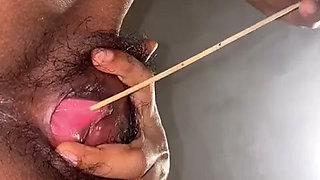 Playing with My Hairy Pussy