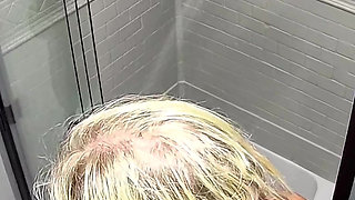 Watch me shower off,  after multiple orgasms.