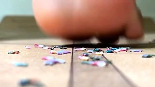 Yoga Feet Smashes Little People FemDom