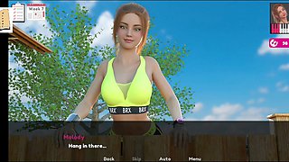 Melody shows off her big ass and natural tits in a wild anime adventure