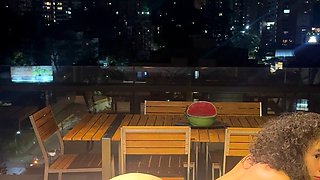Muscled Interracial Anal Outdoors