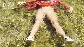 Wet Dress in the River + Masturbation + Exhibitionism