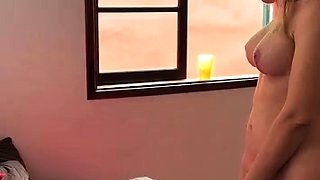 Blonde with Big Boobs Gives Blowjob to Her Dildo on Liv more