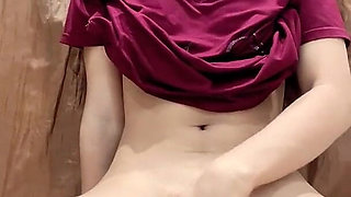 Lonely Innocent Gets Very Horny, Fucks Her Pussy with Her Toy