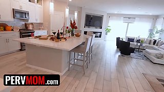 Hot milf step mother Sofie Marie gets a cunt utter of step son pecker for thanksgiving - pervmom taboo