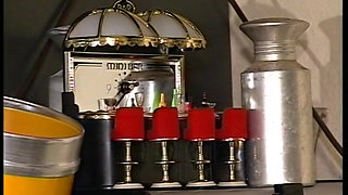 Horny MILF lesbians have amazing sex in the kitchen