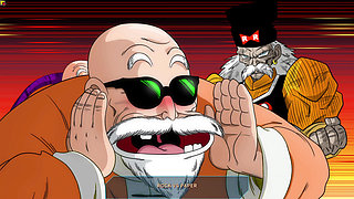 Kame Paradise Multiversex 3 - Roshi Playing With Android 21's Huge Tits