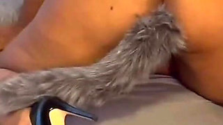 Shaking My Booty with Tail Butt Plug