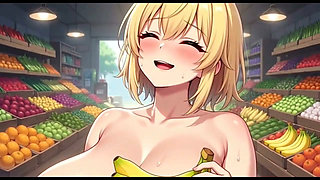 Funny Jokes and Boobs in Market, Ai Animation