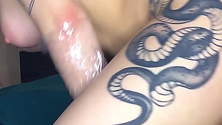 Bouncing on Cock in Reverse Cowgirl