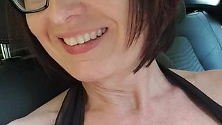Nude Run on the Side of the Road with Squirt