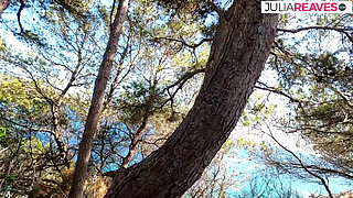 Skinny MILF sucks a huge cock then bends over for a hard fuck to a cumshot