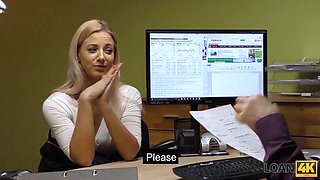 LOAN4K. Carefully drilling tight vagina lender thinks about loan amount: Porn