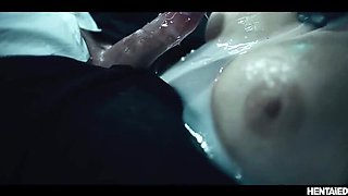 Asian Hentai Futanari Monster Fucks BBW - Creampie & Cum in Mouth