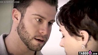 Husband Cheats on Disabled Wife with Hairy MILF Caretaker in Rough Hardcore Sex