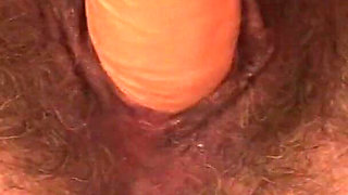 Horny Old Grandma Plays with Her Hairy Mature Pussy in Bed