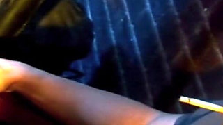 MILF enjoys taking that fat cock in her pussy while is smoking