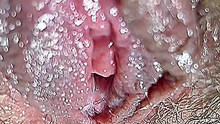 Hot Stepmom Plays with Her Dirty and Hairy Close-up