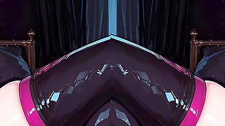 Petite D.va Takes a Cock in Her Ass for the First Time, Sloppy Blowjob Overwatch 4K 90 Fps 3D Model