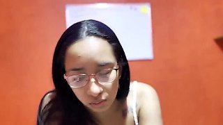 Sad 18 Year Old Virgin Step Son Gets First Blowjob From Latina Step Mom - Amateur POV Cum In Mouth