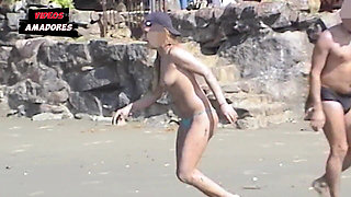 Hot Girls Take off Their Clothes on a Deserted Beach