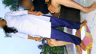 Indian College Student Fucking Outdor on Rooftop