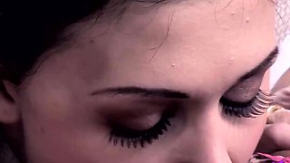 busty schoolgirl Aletta Ocean gets licked while classmates