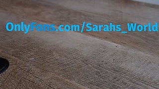 Hot Blonde Office Secretary Squirts on Desk POV