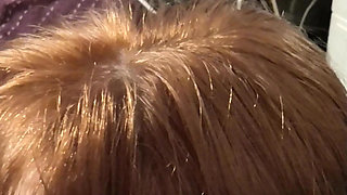 Amateur Redhead Orgasms as She Gets a Facial - V2