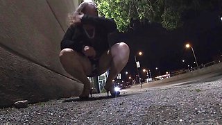 JonasBens Mature TS Sissy Prostitute in Public Outdoor Nudity