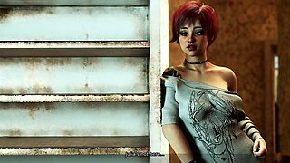 Young girl gets double penetrated by an experienced mature mom in a wild encounter