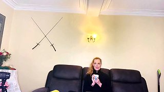Small tit blonde amateur toys her pussy til orgasm