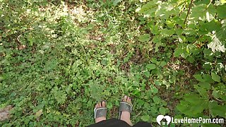 I Meet a Yoga Young girl Girl in the Forest and Make love Her Tight Cunt Hard