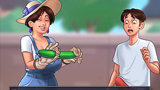 Summertime Saga - she love big cucumbers and i want to give her mine