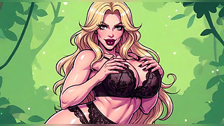 Lace Underwear Blonde Animation