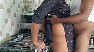 Hot Indian Housewife Fucks Hard in Kitchen - Palani69 Romance