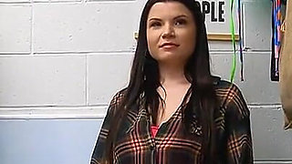 Horny Security Guard Discovers Everything That a Hot Teen Is Hiding Under Her Clothes