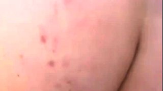 caning sissy John's pimply ass