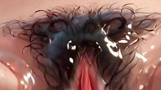 Extreme Close up Wet Hairy Pussy - Dripping & Beautiful Bush