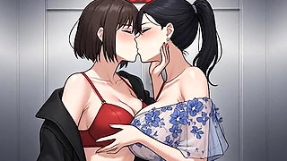 AI Generated Cartoon content, Uncensored video of 18 Year old Anime Girl, Kissing Orgasm of Mature Women