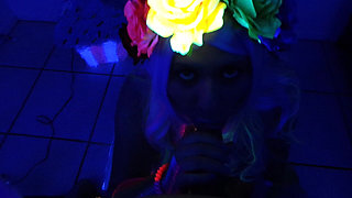 Black Light Cock Sucking