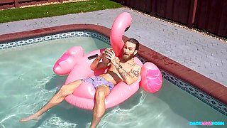 Elana Bunnzs Big Tits Bounce as She Deep Throats Todd Jones Big Cock in Stepdad Party